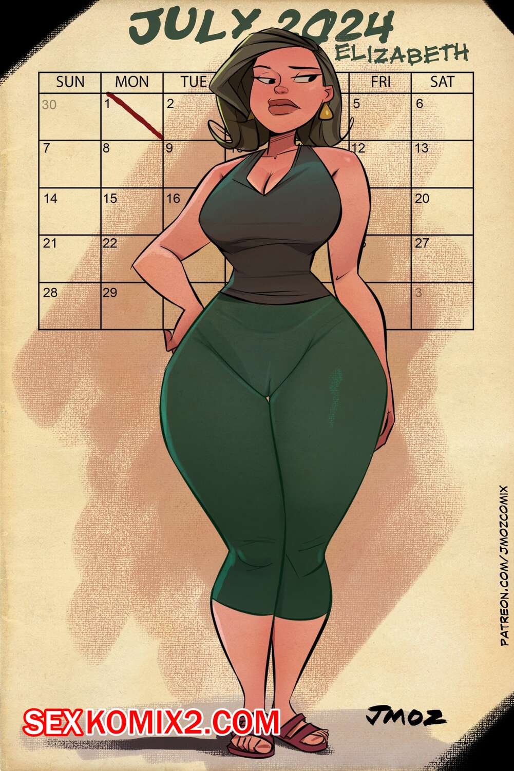 ✅️ Порно комикс Calendar Girls Elizabeth July. jMoz Comix. секс комикс  милфа Элизабет ехала | Порно комиксы на русском языке только для взрослых |  sexkomix2.com