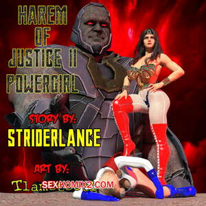 Порно комикс DC. Гарем правосудия. Часть 2. Пауэргерл. Harem of Justice. Powergirl. Tlameteotl