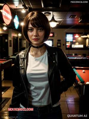 Порно комикс Emma Stone. Zombieland. QuantumAI
