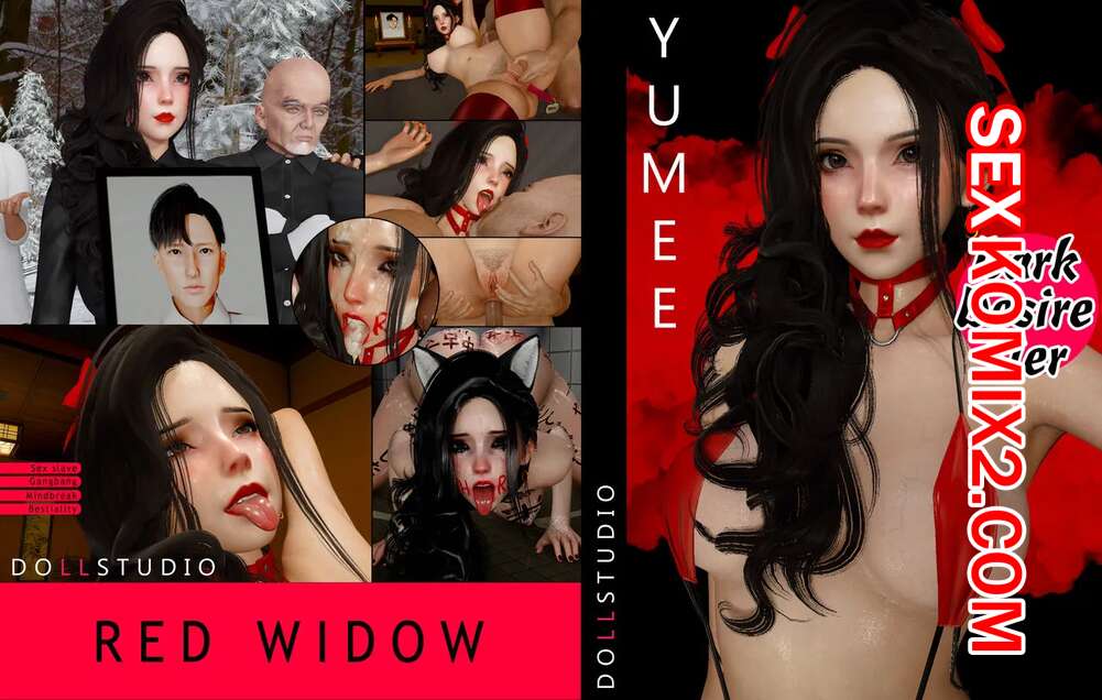 ✅️ Порно комикс Красная вдова Red Widow DollStudio секс комикс  