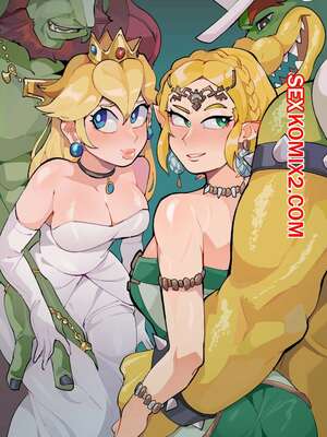 Порно комикс Марио. Смена принцесс. Switching Princesses. Differland