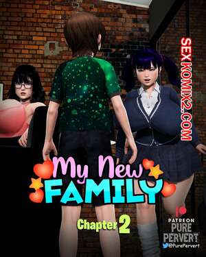 Порно комикс Моя новая семья. Часть 2. My New Family. Purepervert.