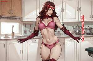 Порно комикс Scarlet Witch. A Recipe for Trouble. Playful Sloth