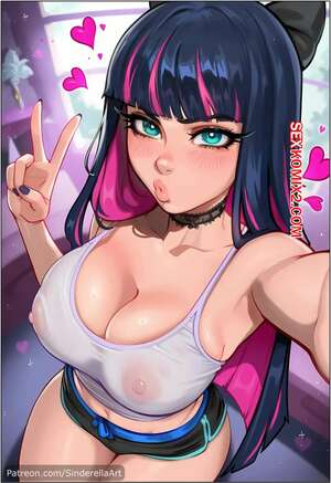Порно комикс Stocking. Panty and Stocking with Garterbelt. SinderellaAI