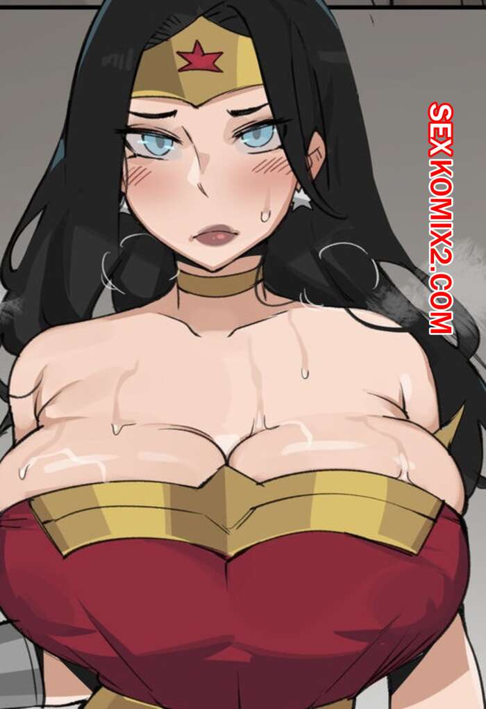 Футанари Чудо-женщина трахает анус Power Girl огромным членом: Хентай мультик