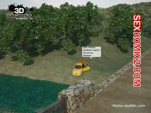 Порно комикс Застрявшая